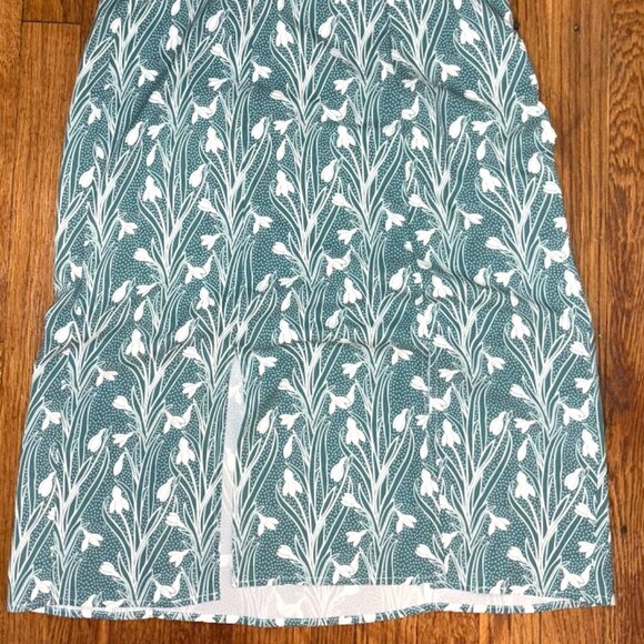Miaou green and white floral lace up dress size small (s) - Picture 5 of 8